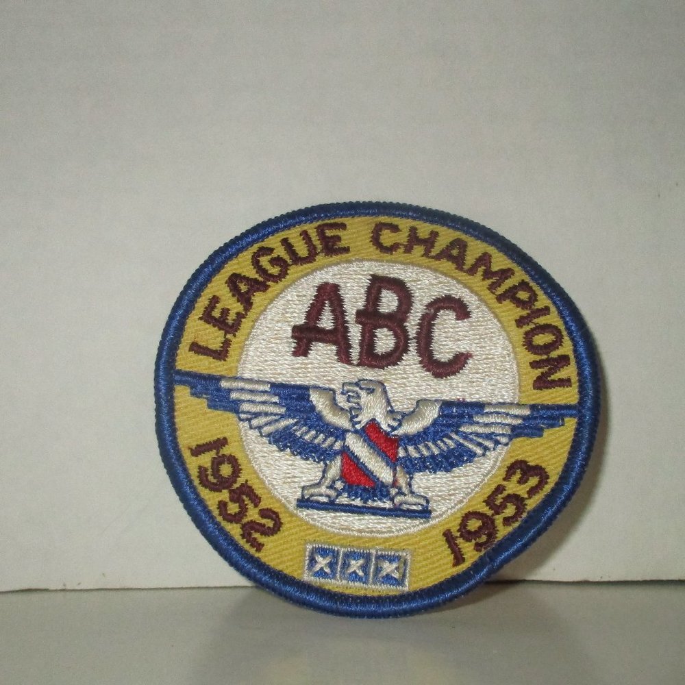ABC League Champion 1952 - 1953 Vintage Bowling 3" Patch see the photos